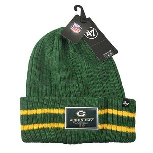 Green Bay Packers 47 Brand Hat Beanie Adult Cuffed One Size NFL Football NEW